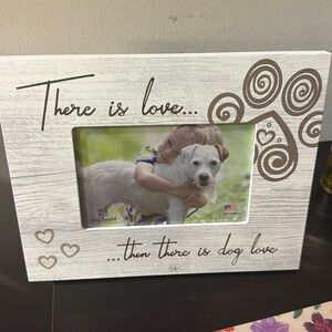 NWT Dog love wooden 4x6 horizontal picture photo frame